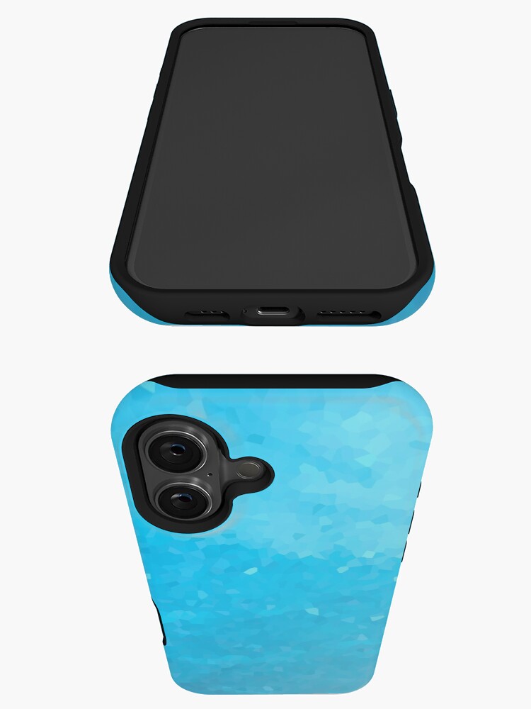 Thumbnail 3 of 4, iPhone Case, Abstract Blue Mosaic Background designed and sold by Mallorn.