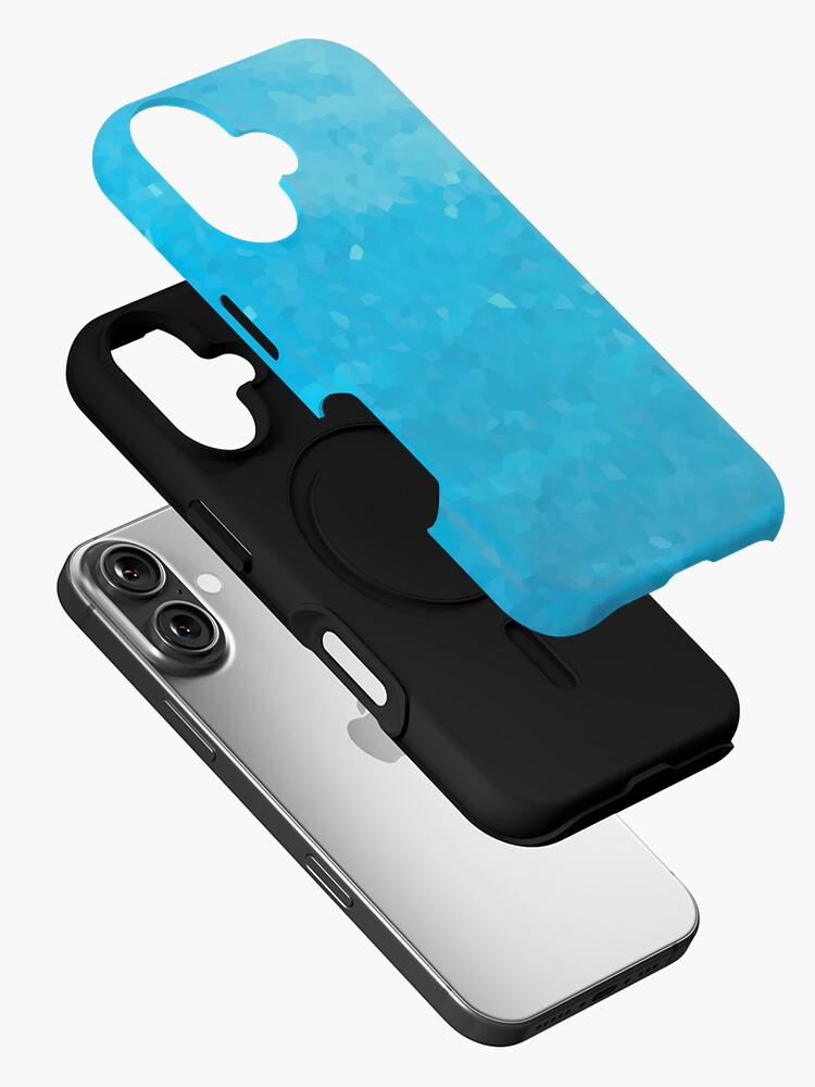 Thumbnail 2 of 4, iPhone Case, Abstract Blue Mosaic Background designed and sold by Mallorn.