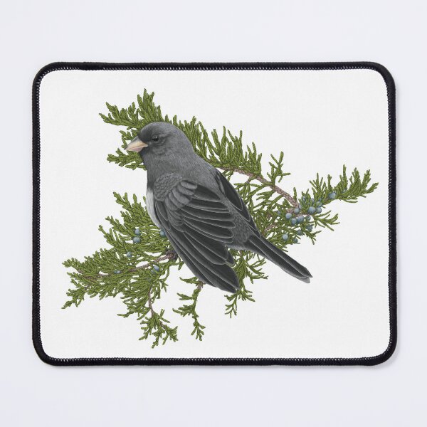 Artikelvorschau, Dark Eyed Junco und Eastern Red Cedar entworfen und verkauft von sdawsonart.