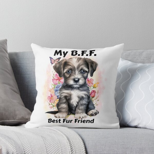 Item preview, Dog - B.F.F. Schnauzer puppy designed and sold by Karen Wood.