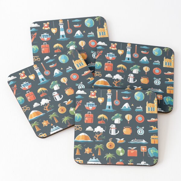Item preview, TRAVEL AND TOURISM ICONS designed and sold by likbatonboot.