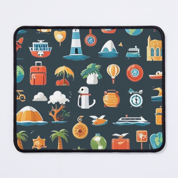 Item preview, TRAVEL AND TOURISM ICONS designed and sold by likbatonboot.