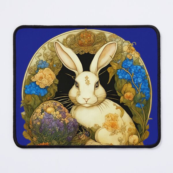 Item preview, Adorable rabbit among garden flowers and vegetables. designed and sold by Natalia-Vlad.