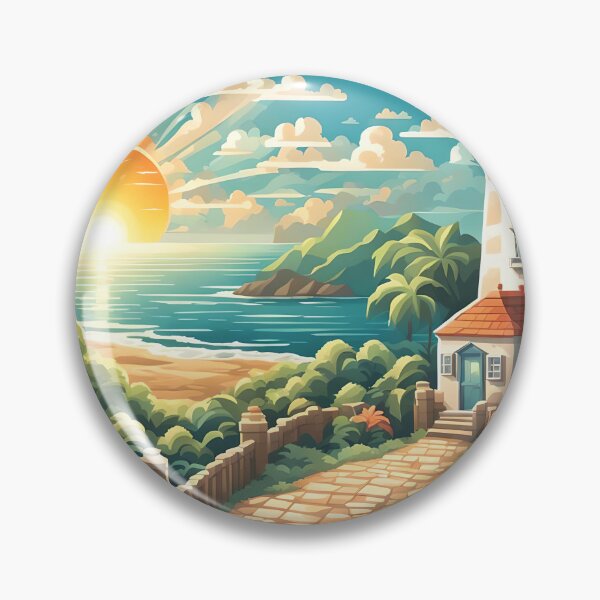 Item preview, Lighthouse Sunset designed and sold by VeiledVision.