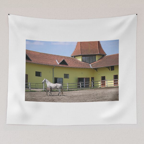 Item preview, Lipizzaner mare and foal on ranch designed and sold by goceris.