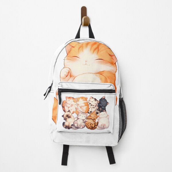Item preview, cute cat sleeping on its back designed and sold by HandsomeCat.