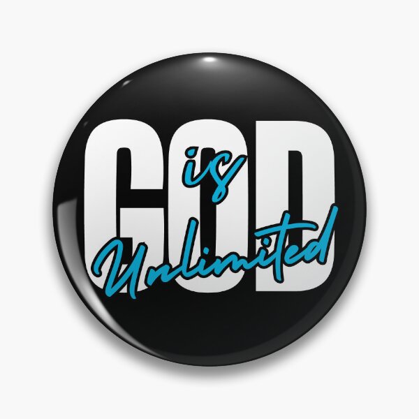 Item preview, God is unlimited, white and sky blue design designed and sold by MoriaStore.
