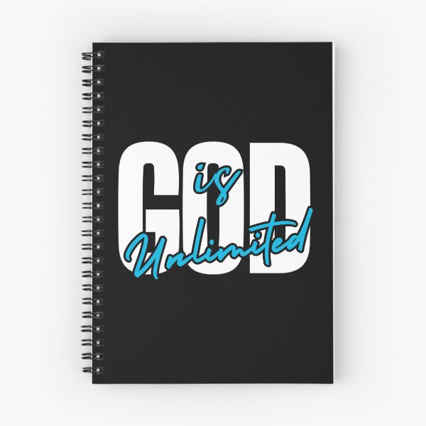 Item preview, God is unlimited, white and sky blue design designed and sold by MoriaStore.