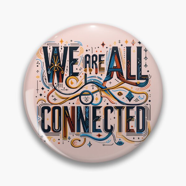 Item preview, We are all connected, typography designed and sold by maxmaj.