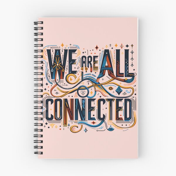Item preview, We are all connected, typography designed and sold by maxmaj.