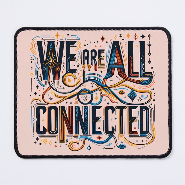 Item preview, We are all connected, typography designed and sold by maxmaj.