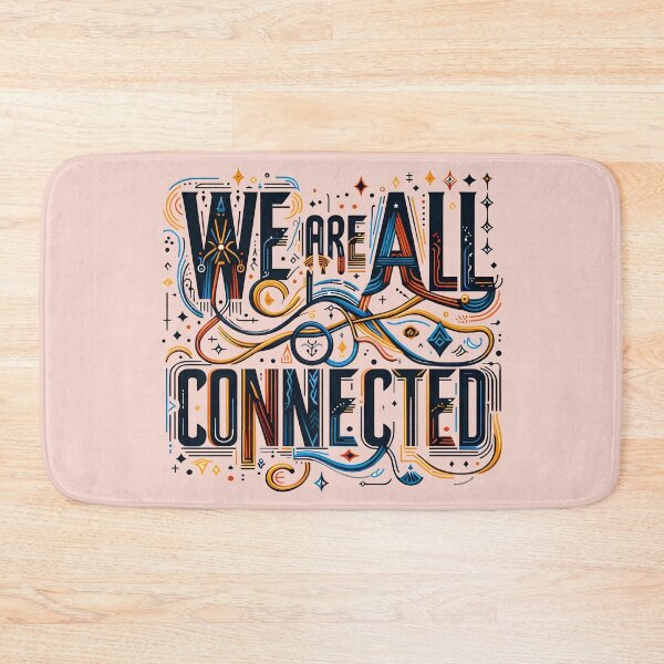 Item preview, We are all connected, typography designed and sold by maxmaj.