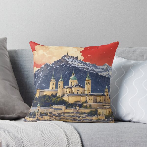 Item preview, Cartel de turismo de viajes vintage de Salzburgo Austria designed and sold by TravelersGems.