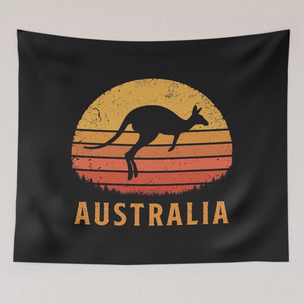 Item preview,  Australia Retro Kangaroo designed and sold by MAYMEEMOT.