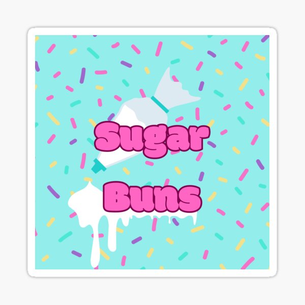 The Slightly More Family Friendly Sugar Buns Logo Sticker