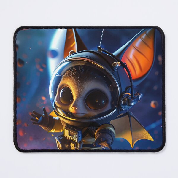 Item preview, Cute Curious Astronaut Bat Exploring Space designed and sold by Mullet Monkey.