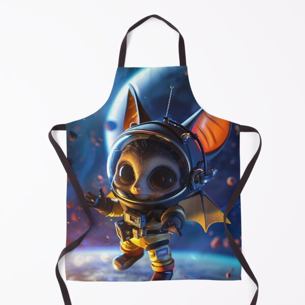 Item preview, Cute Curious Astronaut Bat Exploring Space designed and sold by Mullet Monkey.