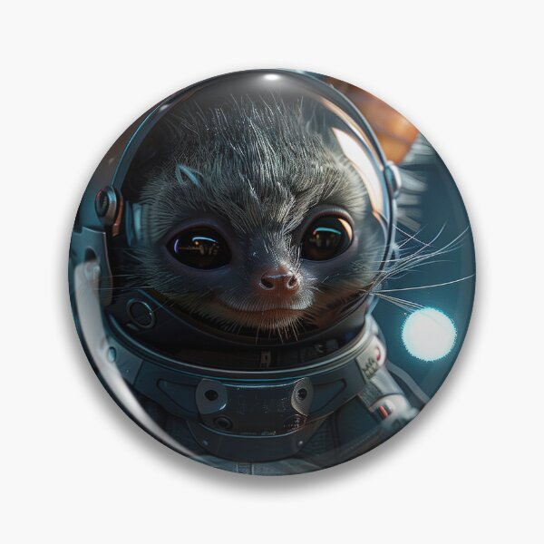 Item preview, Smirking Astronaut Bat on Space Station designed and sold by Mullet Monkey.