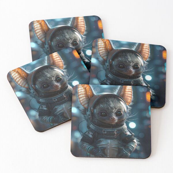 Item preview, Smirking Astronaut Bat on Space Station designed and sold by Mullet Monkey.