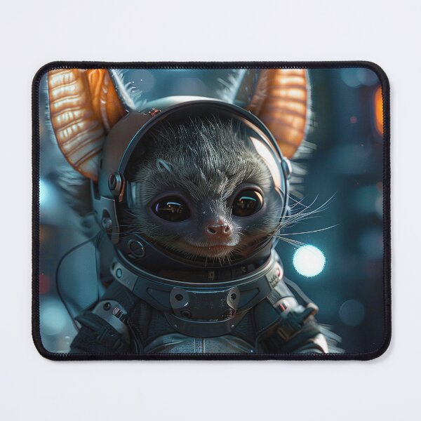Item preview, Smirking Astronaut Bat on Space Station designed and sold by Mullet Monkey.