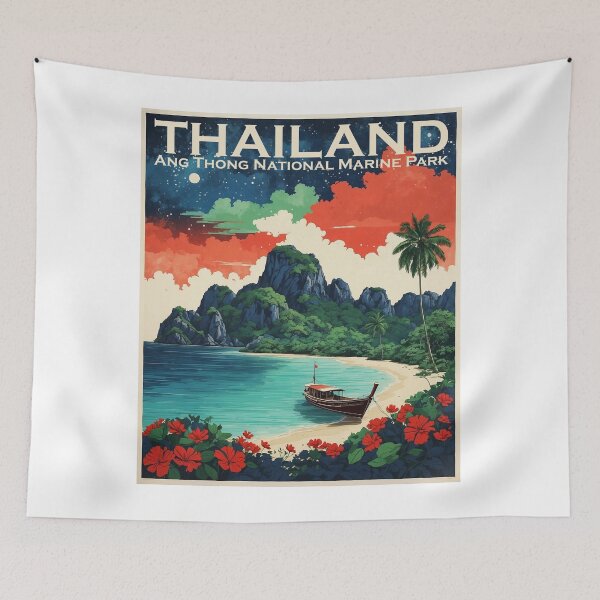 Item preview, Ang Thong National Marine Park Thailand Vintage Tourism  designed and sold by TravelersGems.