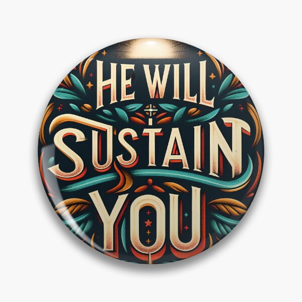 Item preview, He Will Sustain You, typography designed and sold by maxmaj.