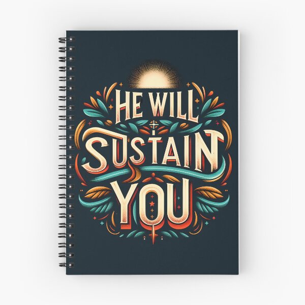Item preview, He Will Sustain You, typography designed and sold by maxmaj.