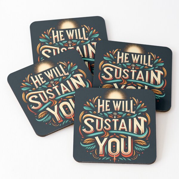 Item preview, He Will Sustain You, typography designed and sold by maxmaj.
