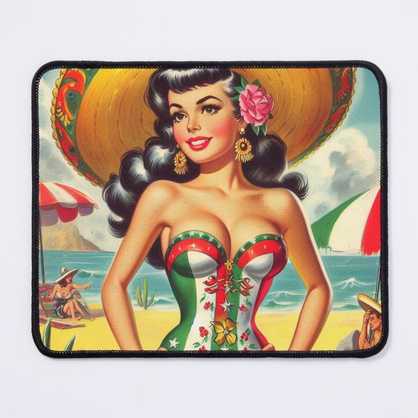 Item preview, Retro Summer Pin-up Girl designed and sold by PulpVintage.
