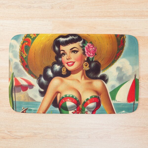 Item preview, Retro Summer Pin-up Girl designed and sold by PulpVintage.