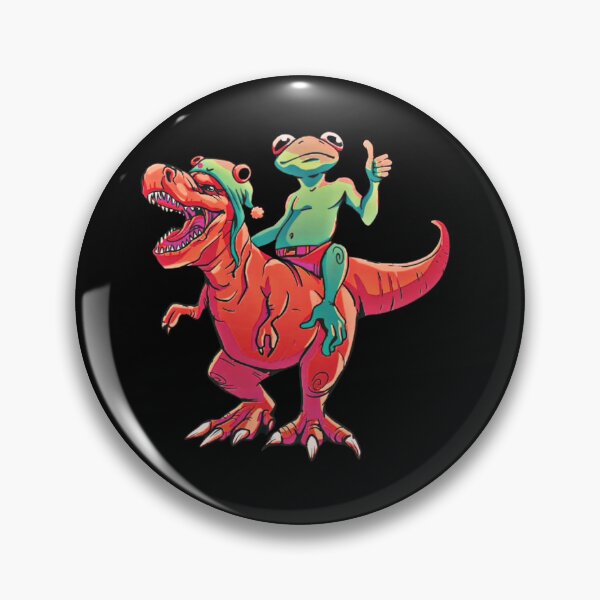 Item preview, Awesome Funny Frog Riding T Rex Dinosaur designed and sold by MaryCStale.