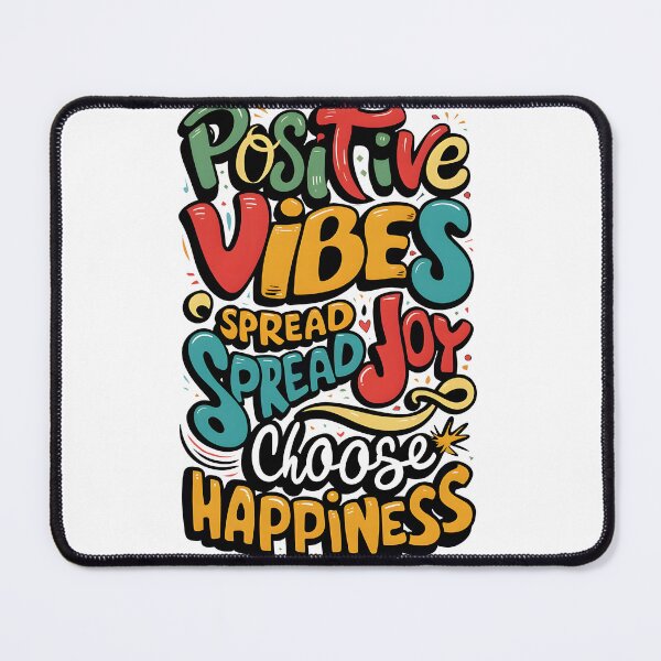 Item preview, Positive Vibes Only Colorful Typography designed and sold by Dazzle-Sizzle.
