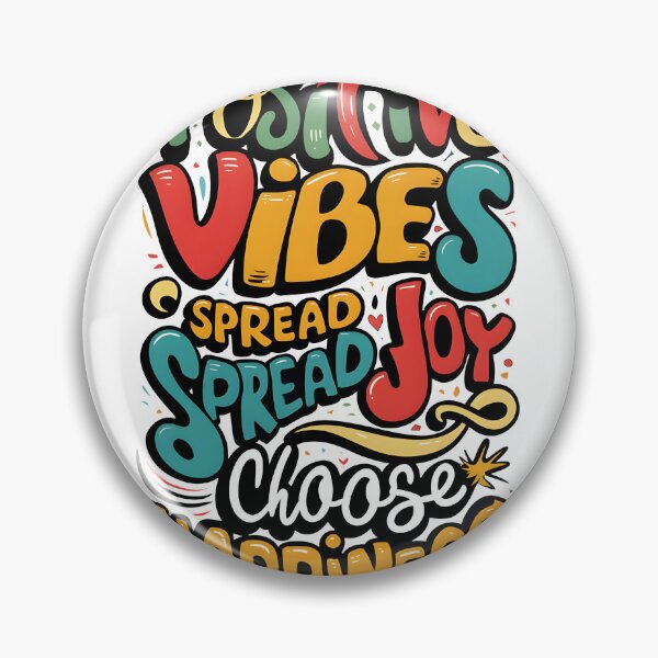 Item preview, Positive Vibes Only Colorful Typography  designed and sold by Dazzle-Sizzle.