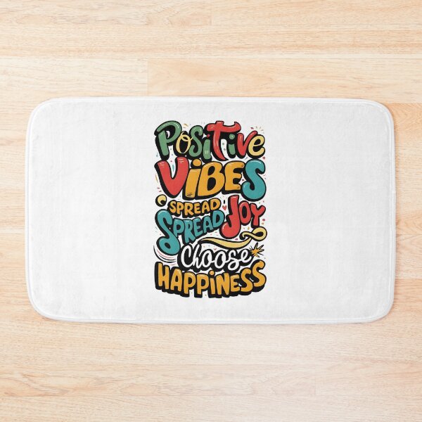 Item preview, Positive Vibes Only Colorful Typography  designed and sold by Dazzle-Sizzle.