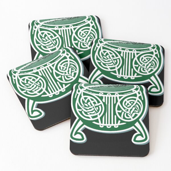 Item preview, Traditional Irish Bodhran And Celtic Knots Silhouette designed and sold by QueenGilbert.
