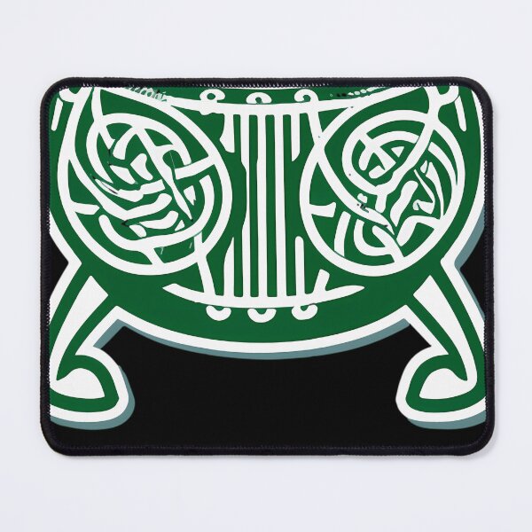 Item preview, Traditional Irish Bodhran And Celtic Knots Silhouette designed and sold by QueenGilbert.
