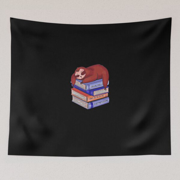 Item preview, Awesome Funny Librarian Sloth Sleeping Books Lazy Chill designed and sold by MaryCStale.