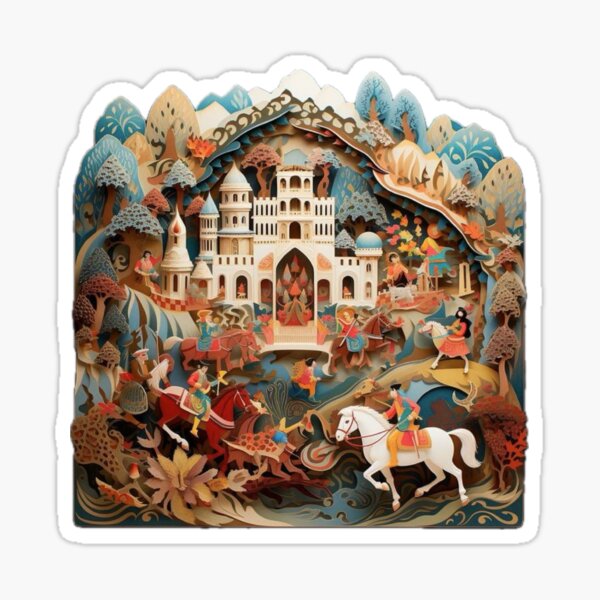 Aperçu de l'œuvre Miniature persane créée et vendue par Moojan Azar.