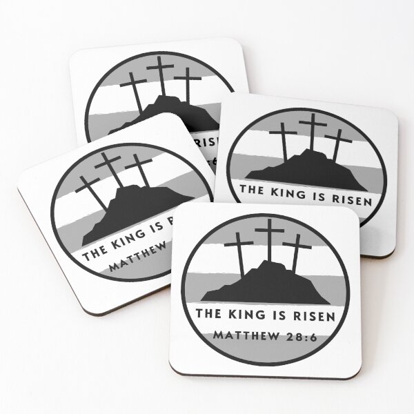 Item preview, King is Risen, Gray design. designed and sold by MoriaStore.
