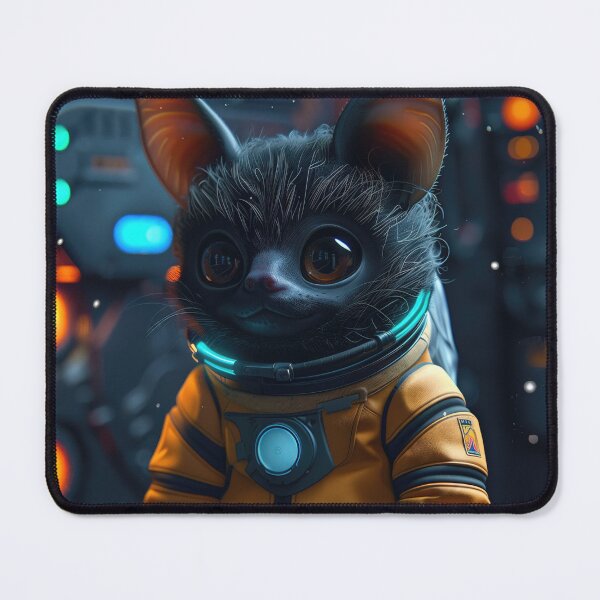 Item preview, Happy Bat Astronaut in Space Suit on Space Station designed and sold by Mullet Monkey.