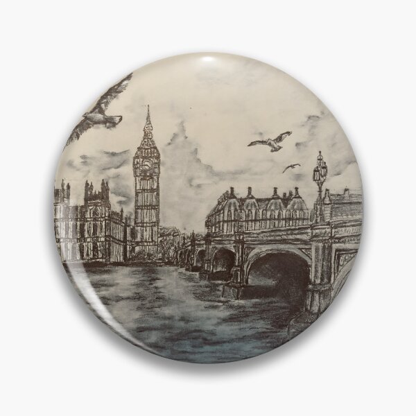 Item preview, Pencil drawing of London designed and sold by Aroeldesigns.