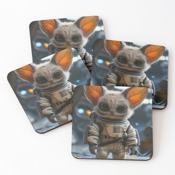 Item preview, Cute Astronaut Bat in Space Suit on Space Station designed and sold by Mullet Monkey.