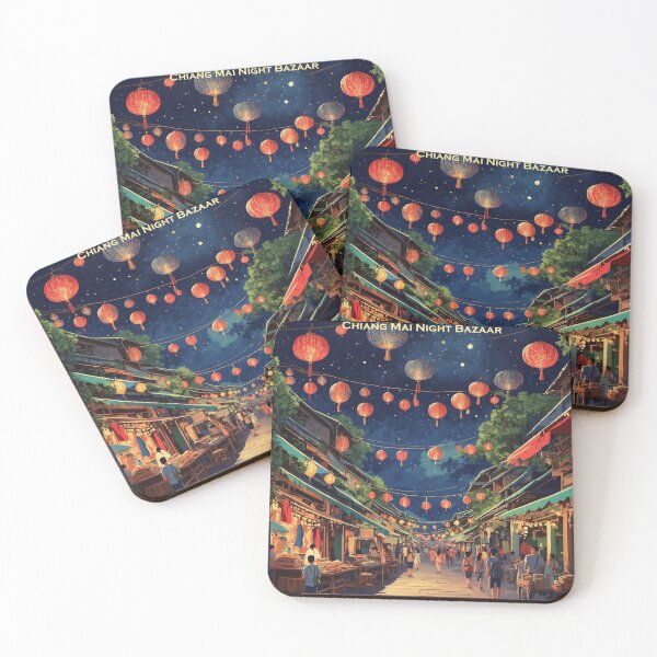 Item preview, Chiang Mai Night Bazaar Thailand Vintage Tourism  designed and sold by TravelersGems.