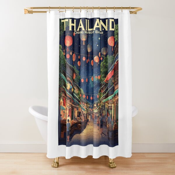  MangGou Shower Curtain with Hooks Vintage Wood Grain