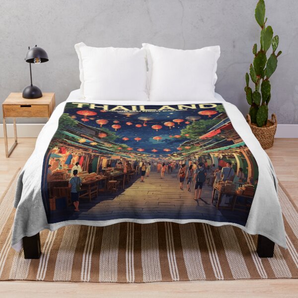 Item preview, Chiang Mai Night Bazaar Thailand Vintage Tourism  designed and sold by TravelersGems.
