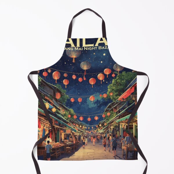 Item preview, Chiang Mai Night Bazaar Thailand Vintage Tourism  designed and sold by TravelersGems.