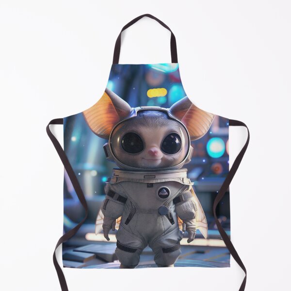 Item preview, Adorable Astronaut Bat in Space Suit on Space Station designed and sold by Mullet Monkey.