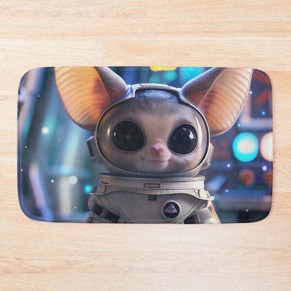 Item preview, Adorable Astronaut Bat in Space Suit on Space Station designed and sold by Mullet Monkey.