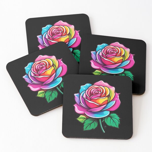 Item preview, rainbow rose designed and sold by Cosmicreations1.