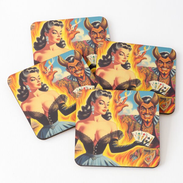 Item preview, Retro Devilish Woman designed and sold by PulpVintage.